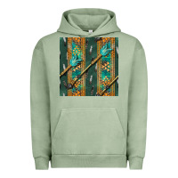 Pigment Oil Green aztec and arrow Urban Hoodie - BundleAndBundleShop