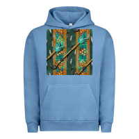 Pigment Pebble Blue aztec and arrow Urban Hoodie - BundleAndBundleShop