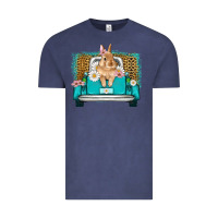 Vintage Denim easter bunny truck Vintage Tee - Artiststas