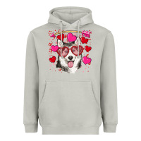 Moon Dust Valentine's day husky Heavyweight Hoodie - RanaPortraitStore
