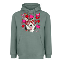 Sage Valentine's day husky Heavyweight Hoodie - RanaPortraitStore
