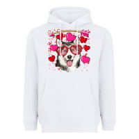 White Valentine's day husky Heavyweight Hoodie - RanaPortraitStore