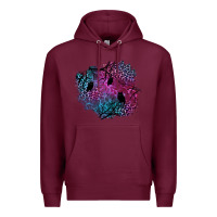 Burgundy halloween patch  1 Premium Hoodie - BundleAndBundleShop
