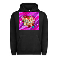 Pigment Black valentines day playing cards and pearl watercolor Urban Hoodie - AdoDesignShop