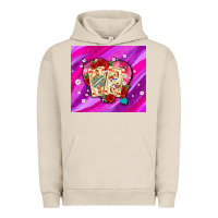 Pigment French Oak valentines day playing cards and pearl watercolor Urban Hoodie - AdoDesignShop