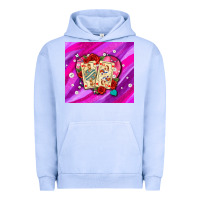 Pigment Grape Ice valentines day playing cards and pearl watercolor Urban Hoodie - AdoDesignShop