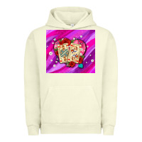 Pigment Pistachio valentines day playing cards and pearl watercolor Urban Hoodie - AdoDesignShop