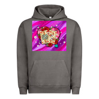 Valentines Day Playing Cards And Pearl Watercolor Urban Hoodie | Teevron
