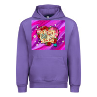Tulip valentines day playing cards and pearl watercolor Urban Hoodie - AdoDesignShop