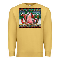 Antique Gold joy pig Premium Sweatshirt - RanaPortraitStore