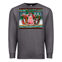 Charcoal Heather joy pig Premium Sweatshirt - RanaPortraitStore