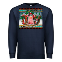 Navy joy pig Premium Sweatshirt - RanaPortraitStore