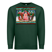 Sports Green joy pig Premium Sweatshirt - RanaPortraitStore