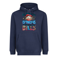 Navy the thing is your opinions dont pay my bills Heavyweight Hoodie - texasbilliewilder