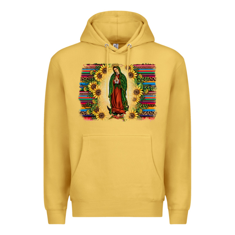 Serape Our Lady Of Guadalupe Premium Hoodie by JahusDesignShop | Teevron