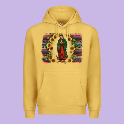 Serape Our Lady Of Guadalupe Premium Hoodie Designed By Jahusdesignshop