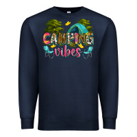 Navy camping vibes Premium Sweatshirt - Zillion Design Studio