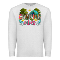 Oatmeal Heather camping vibes Premium Sweatshirt - Zillion Design Studio