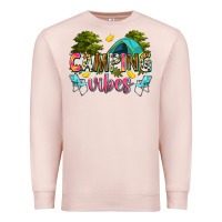 Pale Pink camping vibes Premium Sweatshirt - Zillion Design Studio