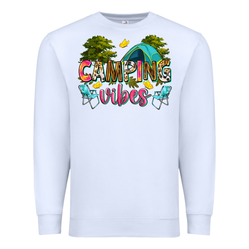 Camping Vibes Premium Sweatshirt by Zillion Design Studio | Teevron