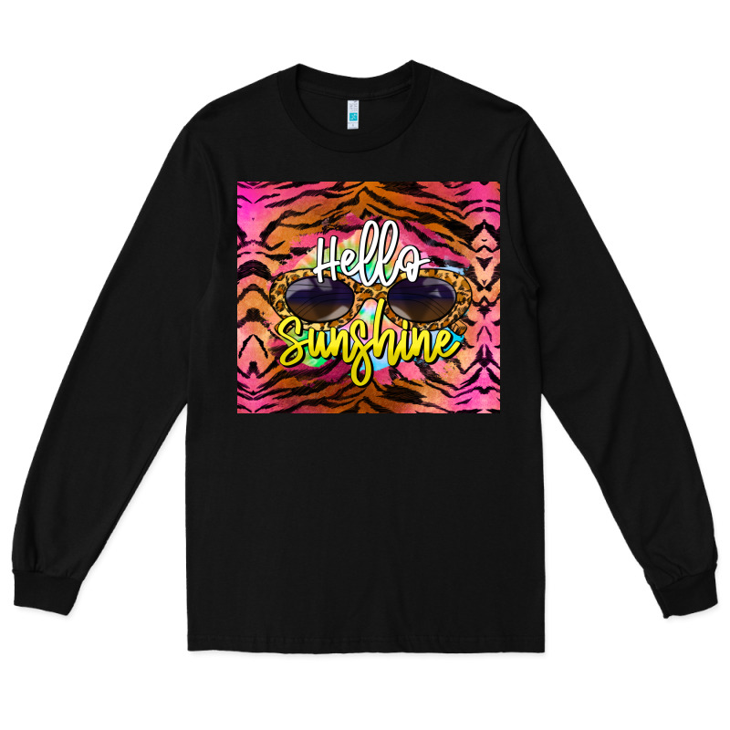 Hello Sunshine Long Sleeve Tee by BarkalooDesign | Teevron