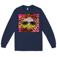 Navy hello sunshine Long Sleeve Tee - BarkalooDesign
