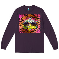 Plum hello sunshine Long Sleeve Tee - BarkalooDesign