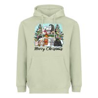 Matcha merry christmas gnomes Heavyweight Hoodie - Zillion Design Studio