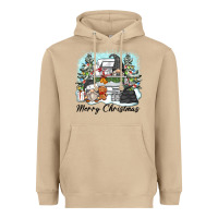 Mushroom merry christmas gnomes Heavyweight Hoodie - Zillion Design Studio