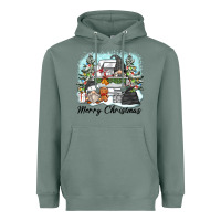 Sage merry christmas gnomes Heavyweight Hoodie - Zillion Design Studio