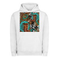 Pigment Lunar Rock cowboy boot and gemstone Urban Hoodie - BundleAndBundleShop