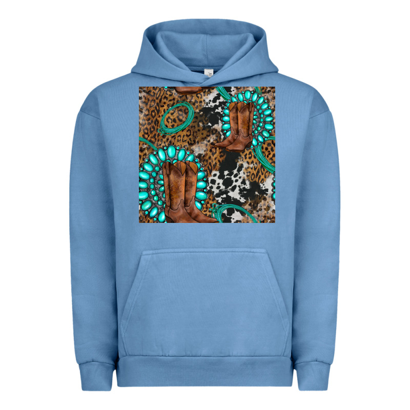 Cowboy Boot And Gemstone Urban Hoodie by BundleAndBundleShop | Teevron