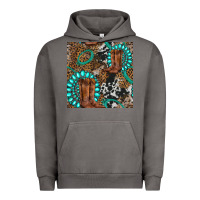 Pigment Tornado cowboy boot and gemstone Urban Hoodie - BundleAndBundleShop