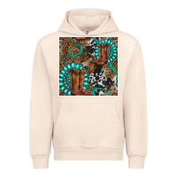 Sandshell cowboy boot and gemstone Urban Hoodie - BundleAndBundleShop