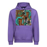 Tulip cowboy boot and gemstone Urban Hoodie - BundleAndBundleShop