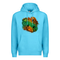 Ocean Blue halloween patch  2 Premium Hoodie - BundleAndBundleShop
