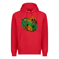 Red halloween patch  2 Premium Hoodie - BundleAndBundleShop