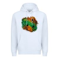 White halloween patch  2 Premium Hoodie - BundleAndBundleShop