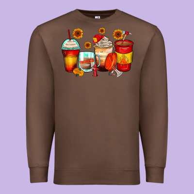 Firefighter Coffee Cups Premium Sweatshirt Designed By Zillion Design Studio