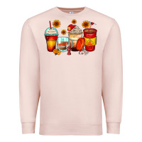 Pale Pink firefighter coffee cups Premium Sweatshirt - Zillion Design Studio