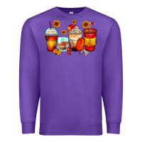 Purple firefighter coffee cups Premium Sweatshirt - Zillion Design Studio