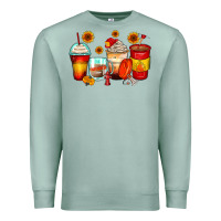 Seafoam firefighter coffee cups Premium Sweatshirt - Zillion Design Studio