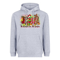 Heather Grey jesus the reason for the season Heavyweight Hoodie - Zillion Design Studio