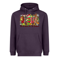 Plum jesus the reason for the season Heavyweight Hoodie - Zillion Design Studio