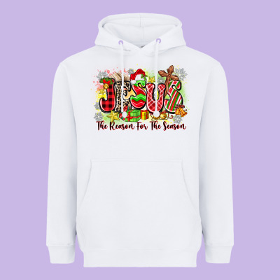 Jesus The Reason For The Season Heavyweight Hoodie Designed By Zillion Design Studio
