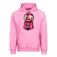 Fuchsia Pink love and candy machine Urban Hoodie - AdoDesignShop