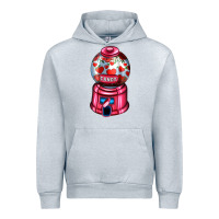 Heather Grey love and candy machine Urban Hoodie - AdoDesignShop