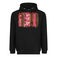 Black valentine's day love brushstrokes Heavyweight Hoodie - RanaPortraitStore
