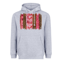 Heather Grey valentine's day love brushstrokes Heavyweight Hoodie - RanaPortraitStore