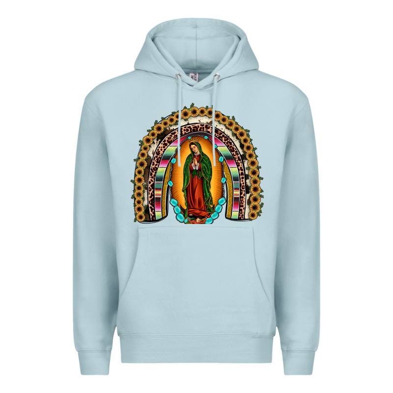 Our Lady Of Guadalupe Rainbow Premium Hoodie by JahusDesignShop | Teevron